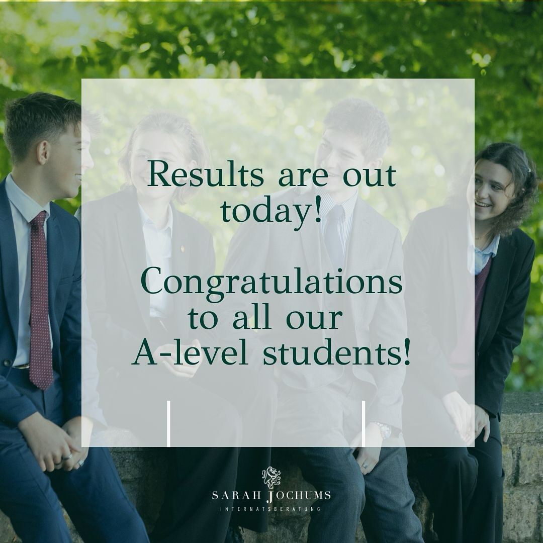 Unseren A-Level Schülerinnen und Schülern gratulieren wir herzlich zu der harten Arbeit und den heutigen Ergebnissen.
Wir wünschen euch alles Gute für die Zukunft und freuen uns zu sehen wo die Reise für euch hingeht ✨