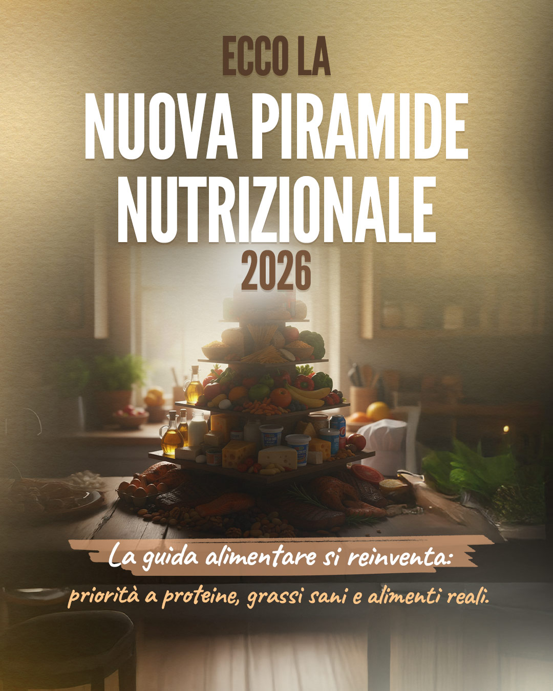 Sapevi che la piramide nutrizionale del 2026 rivoluziona tutto quello che sapevamo...