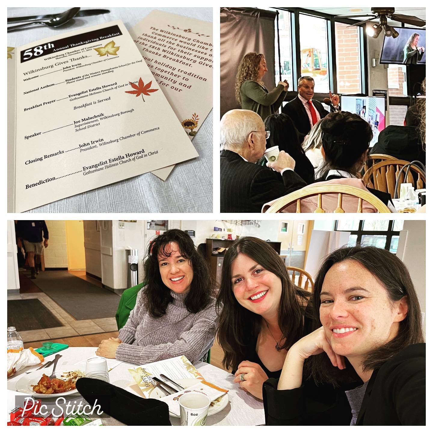 A lovely morning at the 58th Annual Wilkinsburg Gives Thanks breakfast. Congrats #wilkinsburgchamberofcommerce for another successful event. ?❄️☕️