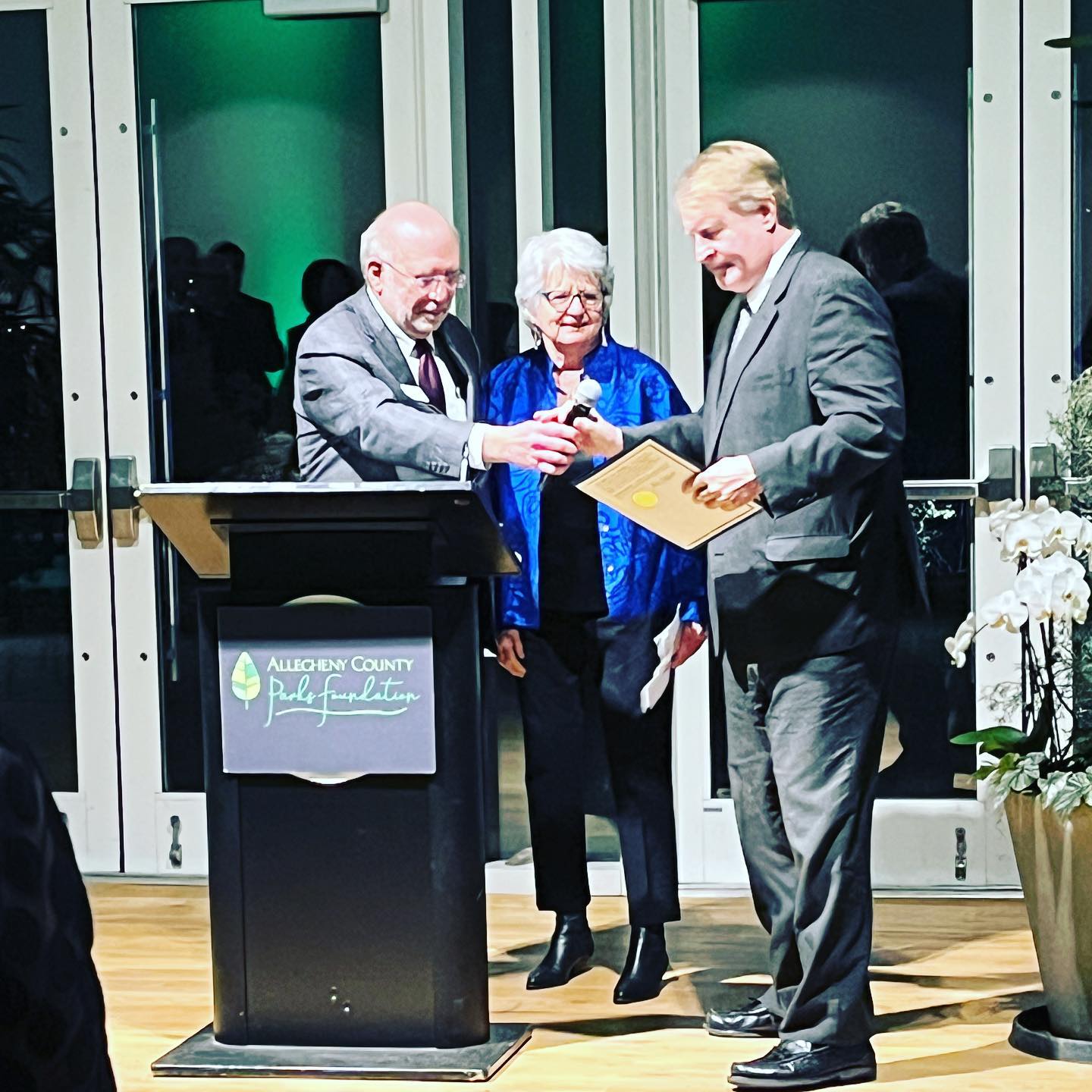 A beautiful evening with @alleghenycountyparks celebrating the achievements of an amazing woman and welcoming another into the fold. Congratulations to Caren and Joey-Lynn???