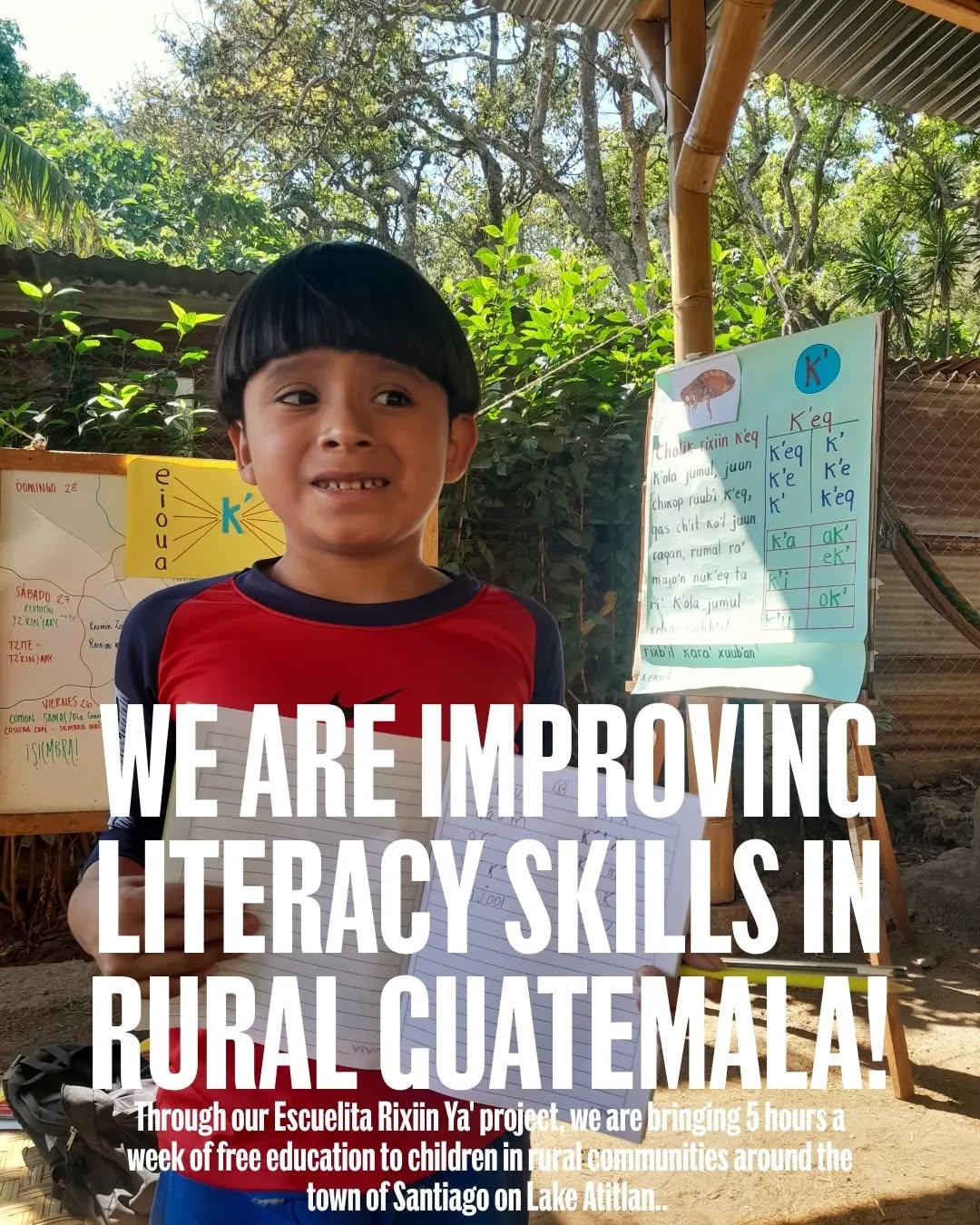 We're so happy to see the progress being made through our Escuelita Rixiin Ya' project.
We've seen huge improvements in the academic skills of students since starting this project 6 months ago...
Literacy rates in both Tz'utujil and Spanish have greatly improved, and so have numeracy skills too.
The Escuelita Project is currently active in 2 communities around the town of Santiago on Lake Atitlan - Here, we work to find an appropriate community space to deliver fun, free and informal education to the local children who need it.
Alongside the education, we also aim to do other fun activities, such as sports, arts, music, gardening and more.
As always, a huge thanks to our local teacher Mariano, working tirelessly every week to ensure that these students can make progress in a healthy learning environment!
#guatemala #education #literacy #atitlan #lakeatitlan #nonprofitorganization #labcharity
