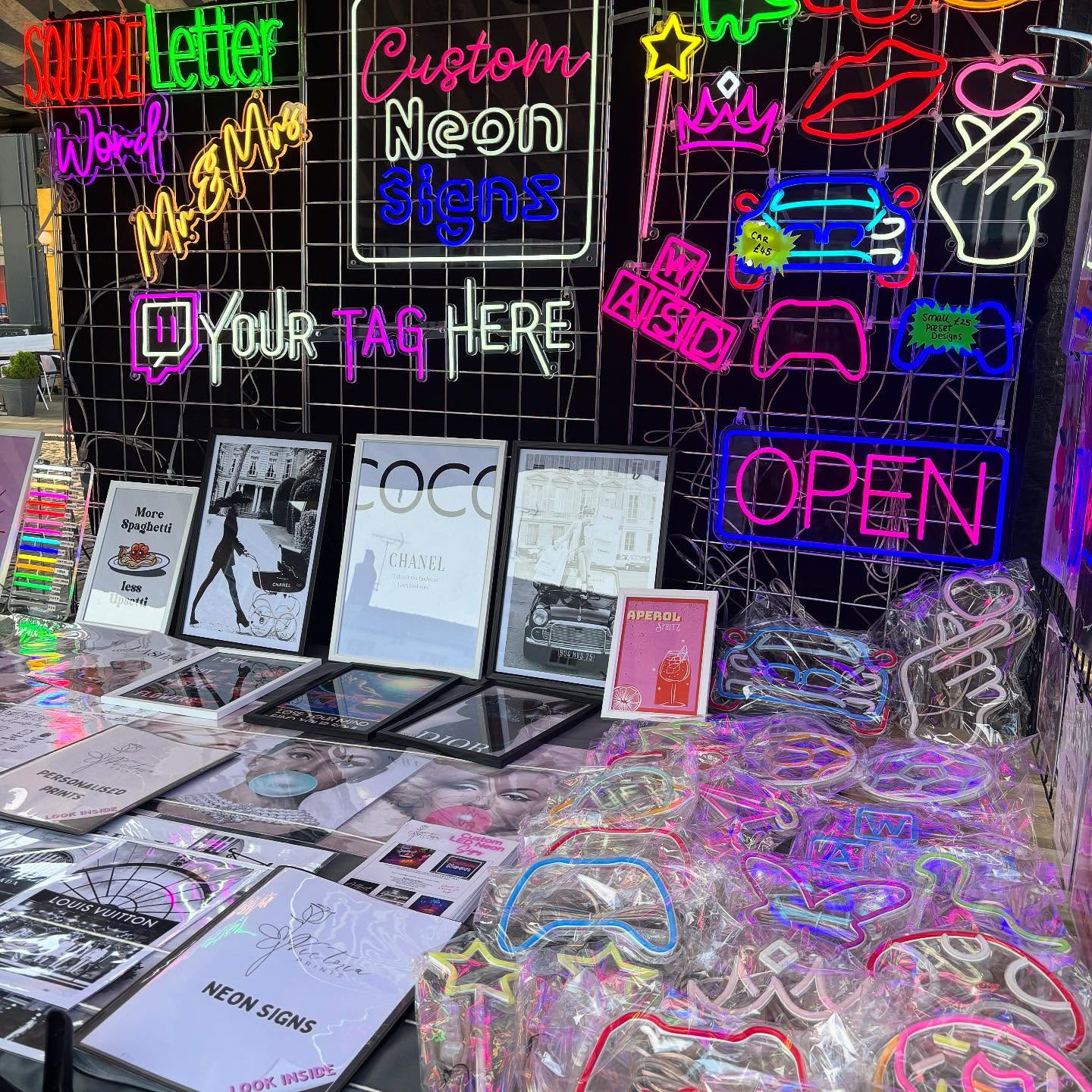 We’re at our usual spot on Beverley Market today until 4pm! #beverleymarket #beverley #saturday #prints #neonsigns #shoplocal #supportsmall #victoriaprintsgb