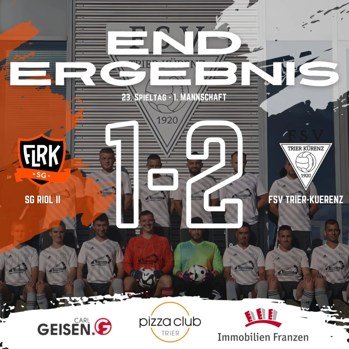 ⚪️Freudentaumel in Longuich⚫️
Am gestrigen Sonntag stand das Topspiel gegen die Reserve der @sg_flrk an. Ein Aufeinandertreffen mit viel Brisanz. Die 1. Mannschaft lag tabellarisch drei Punkte hinter der Reserve aus Riol zurück. Mit einem Sieg im direkten Duell könnte man den Rückstand egalisieren. Und so begann die Erste die Partie - mit Schwung, Spielwitz und dem Willen in Führung zu gehen. Bereits in der 5. Minute konnte man in Front gehen, als Leo von links außen eine mustergültige Flanke an den zweiten Pfosten schlug, die Laros sicher zur 1:0 Führung verwandelte. Auch danach bemühte man sich auf 2:0 zu erhöhen, wenngleich Riol mit Nadelstichen gefährlich wurde - auch wenn noch zu ungenau. In der 30. Minute konnte die Erste dann auf 2:0 erhöhen, nachdem ein gut getretener Freistoß von Alex in den 16er flog und letztlich vom Debütant Adin per Kopf verwandelt wurde. Damit ging es mit einem 2:0 in die Halbzeitpause.
Nach der Pause stieg die Emotionalität auf den Rängen, wie auf dem Platz. Riol wollte den Ausgleichtreffer erzielen, was ihnen in der 58. Minute ebenfalls per Kopf gelang. Danach kämpfte man um jeden Ball, jeden Meter und warf alles in die Waagschale. Dieser unermüdliche Einsatz von jedem wurde nach dem Abpfiff mit einem 2:1 belohnt.
Durch den Sieg ist man nun punktgleich mit der Reserve aus Riol, übernimmt aber wegen der besseren Tordifferenz die Tabellenführung.
Danke an alle, die die Erste von außen unterstützt haben!??
©️? @lena_03111
__________
#fsv #fsvkuerenz #trier #longuich #topspiel #win #sieg #mannschaftsleistung #kampfgeist #oneteam #team #spiel #spielbericht #immerweiter #3punkte #Support #gameon #fussball