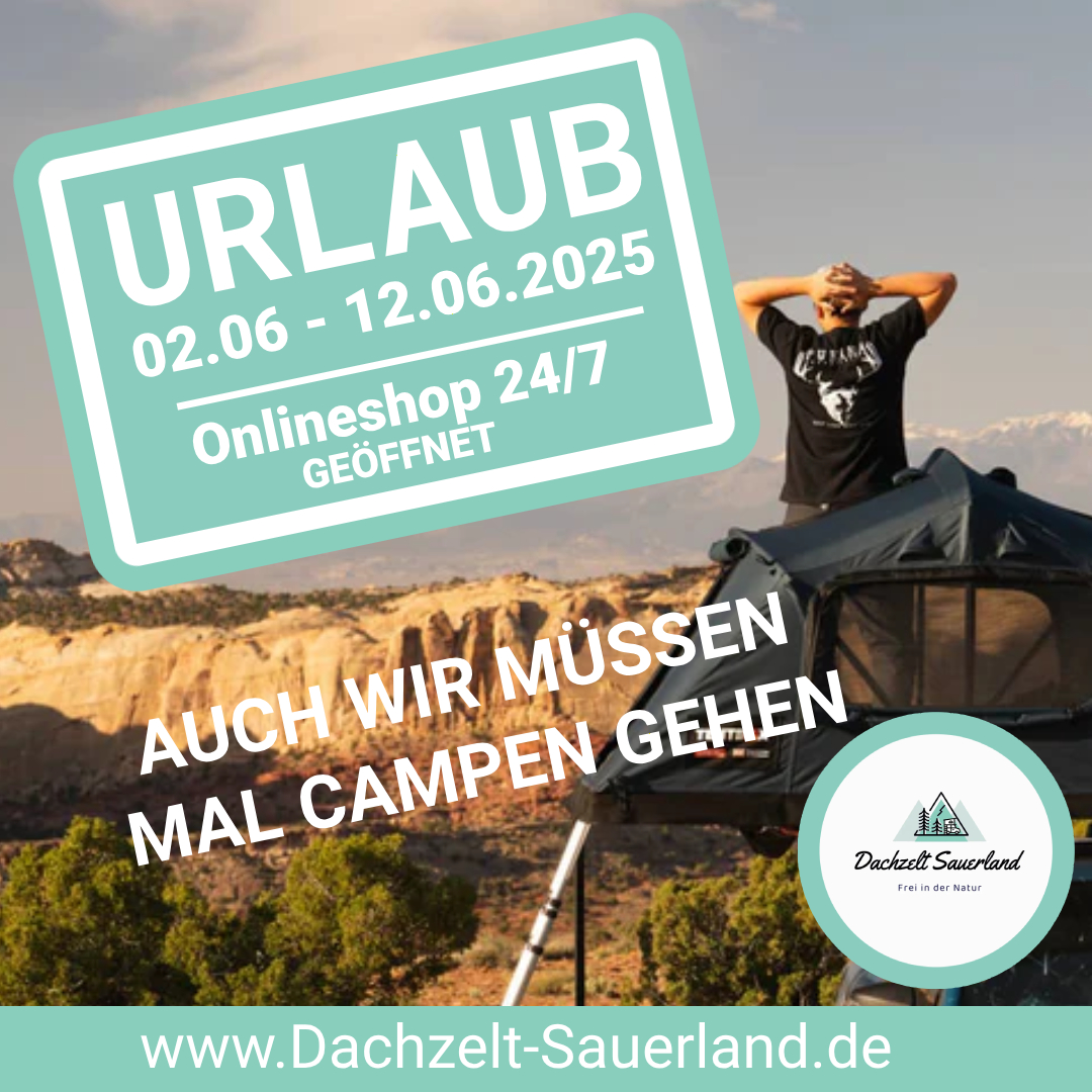 Auch wir müssen mal campen gehen! ?️☀️
Vom 02.06. bis 12.06.2025 machen wir Urlaub ☀️
? Unser Onlineshop läuft wie gewohnt weiter – ihr könnt also ganz normal bestellen!
? Wer noch einen Showroom-Termin mit Beratung oder einen Montage-Termin möchte, sollte sich jetzt melden – Montagen sind noch bis zum 01.06. möglich!
? Jetzt 15 % Rabatt auf alle Tentbox-Zelte sichern und den Sommer im eigenen Dachzelt erleben!
? Übrigens: Versand ist in fast alle EU-Länder kostenlos möglich!
#dachzelt #tentbox #outdoorliebe #campinglife #sommerurlaub #dachzeltabenteuer #urlaub2025 #vanlife