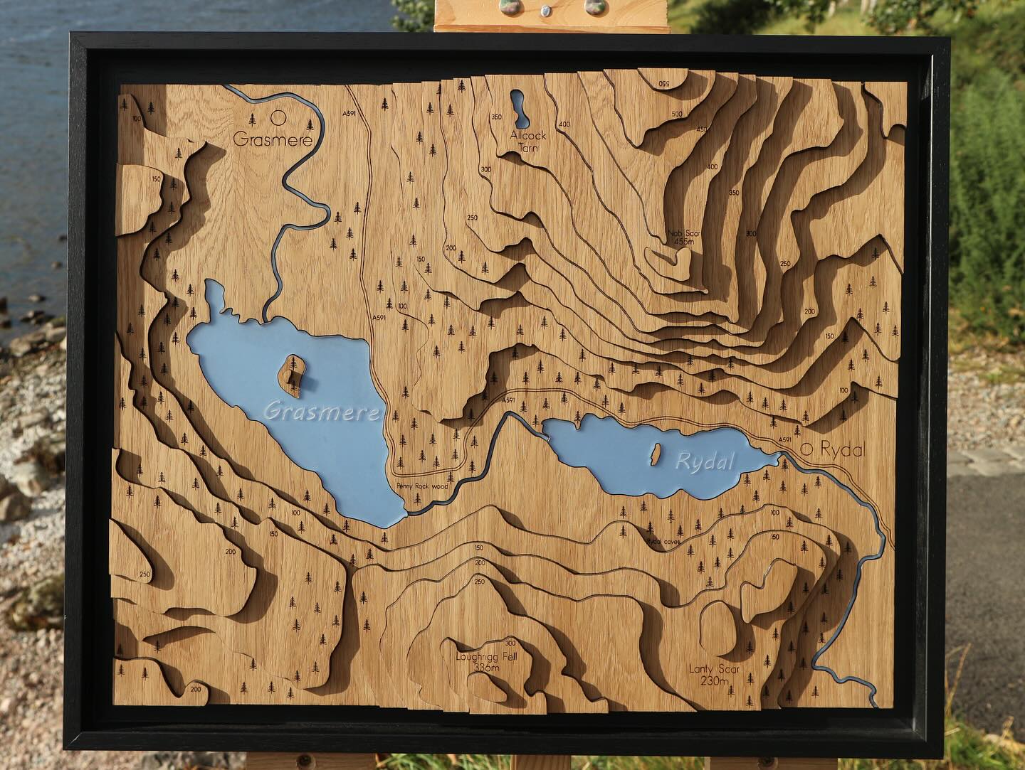 Grasmere and Rydal Water Topography Picture ⛰️
This wooden map beautifully captures the dramatic topography of the Rothay Valley, with Grasmere nestled in a steep, fell-framed basin and Rydal Water lying just downstream in a slightly lower, more gentle setting. The intricately layered woodwork highlights their contrasting shapes, depths, and surrounding elevations - bringing both lakes’ natural contours to life in a tangible and artistic form.
Can you spot the well visited Rydal Caves too?
Currently available on our website - www.lsdesignuk.com
#TopographyArt #WoodArt #LaserCutDesign #WoodworkingArt #WoodMap #EngravedWood #CustomWoodwork #TopographicMap #WoodDecor #WoodDesign #LakeDistrict #LakesTopography #LakeViews #UKLakes #MountainLakes #NatureInspiredArt #AdventureInArt #LoveTheLakes #LakeDistrictUK #ExploreTheLakes #smallbusiness #grasmere #rydal #rydalcaves