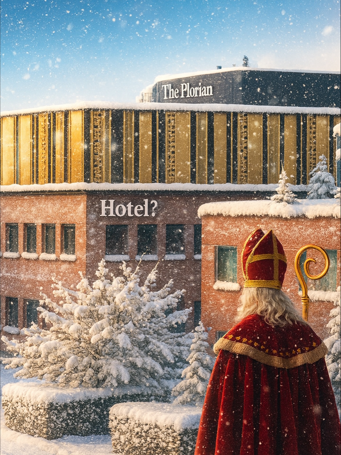 Today is such a beautiful day in the Netherlands, and we’re getting extra excited with the big chance of snowfall in the coming days. ❄️✨We had a little fun with AI to welcome Sinterklaas to The Florian. Are you ready for winter magic?
At The Florian Hotel, this cozy winter weather brings the perfect vibe for Christmas magic and holiday celebrations.
Let it snow, let it snow, let it snow… ??
#TheFlorianHotel #Hoofddorp #AmsterdamAirportHotel #WinterInTheNetherlands #SnowVibes LetItSnow HolidaySeason ChristmasSpirit FestiveFeels CozyWinter NetherlandsTravel HotelLife VisitHaarlemmermeer WinterWonderland TravelNL FlorianMoments WarmAndCozy DecemberDays ChristmasVibes WinterMagic