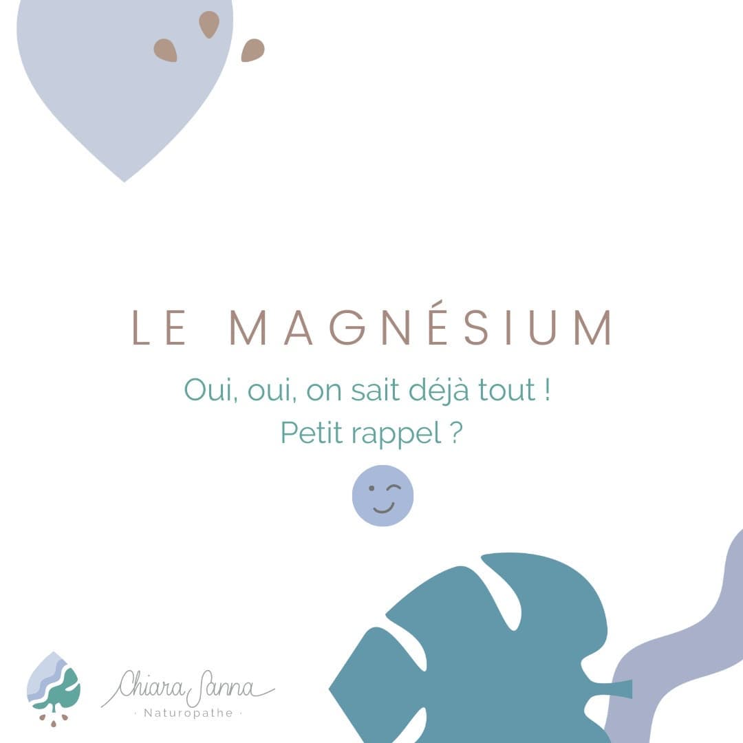 Le magnésium :
Pourquoi il est important, comment on pourrait voir si on est carencé, où le trouver... et si on doit se complémenter, quelle formule choisir.
Ah et aussi, il serait mieux assimilé en soirée, 22h ! Alors vous pouvez fractionner la prise : 1/3 le matin, 2/3 le soir.
Belle soirée à vous et un splendide début de semaine ?
#magnesium #naturopathie #naturopathe #alimentation #nutrition #micronutrition #quechoisir #choix #conseil #sante #info #fiche #complement #supplementation #santenaturelle #stress #equilibre