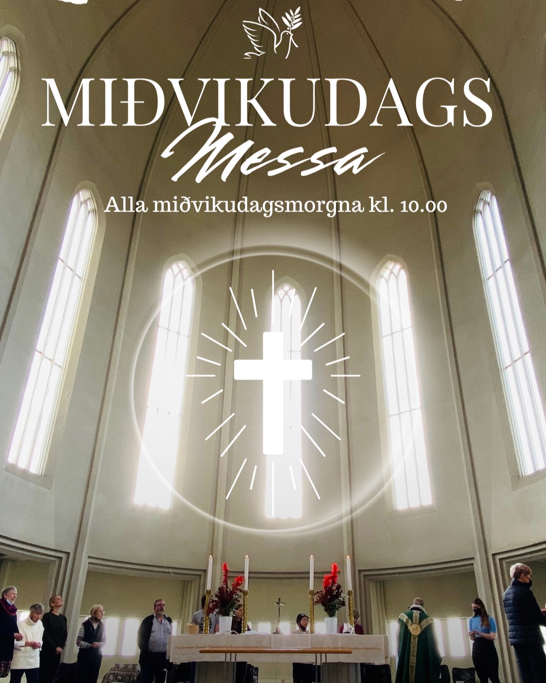 Velkomin í Hallgrímskirkju alla miðvikudagsmorgna kl. 10:00 til morgunmessu í kirkjunni.
Öll hjartanlega velkomin til að hefja daginn í kyrrð og bæn.
Foreldramorgnar eru einnig í kórkjallaranum á miðvikudögum frá kl. 10:00–12:00. Notaleg stund fyrir foreldra og börn.
Gott spjall, kaffi og samvera. Hlökkum til að sjá ykkur.
HALLGRÍMSKIRKJA – ÞINN STAÐUR