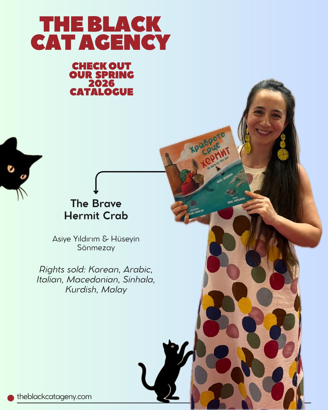 Bologna is buzzing with creativity! 🇮🇹✨
We are so happy to be back at the Bologna Children’s Book Fair, the most inspiring week of the year for us at The Black Cat Agency. There’s nothing like the energy of meeting publishers from all over the world and seeing our stories cross borders.
Nazlı is busy sharing the highlights from our Spring 2026 Catalogue, and we are thrilled by the interest so far. As you can see in the photos, some of our titles have already found new homes in various languages and we are just getting started! 🌍📚
Swipe through to see some a sneak peek of our titles.
🔗 Link in bio to explore the full catalogue!
#BCBF26 #BolognaChildrensBookFair #InternationalRights #ChildrensPublishing