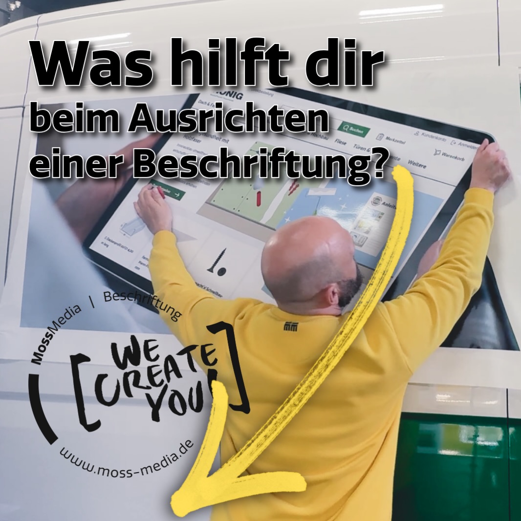 Ein Motiv sauber am Fahrzeug auszurichten ist manchmal mehr Feinarbeit als man denkt ?
Maßband, Magnete, Kreppband, Wasserwaage oder einfach Erfahrung, was hilft euch am meisten dabei, Folierungen und Aufkleber gerade zu montieren? ??
Schreibt’s mal in die Kommentare ?
#folierung #fahrzeugbeschriftung #carwrapping #werbetechnik #mossmedia