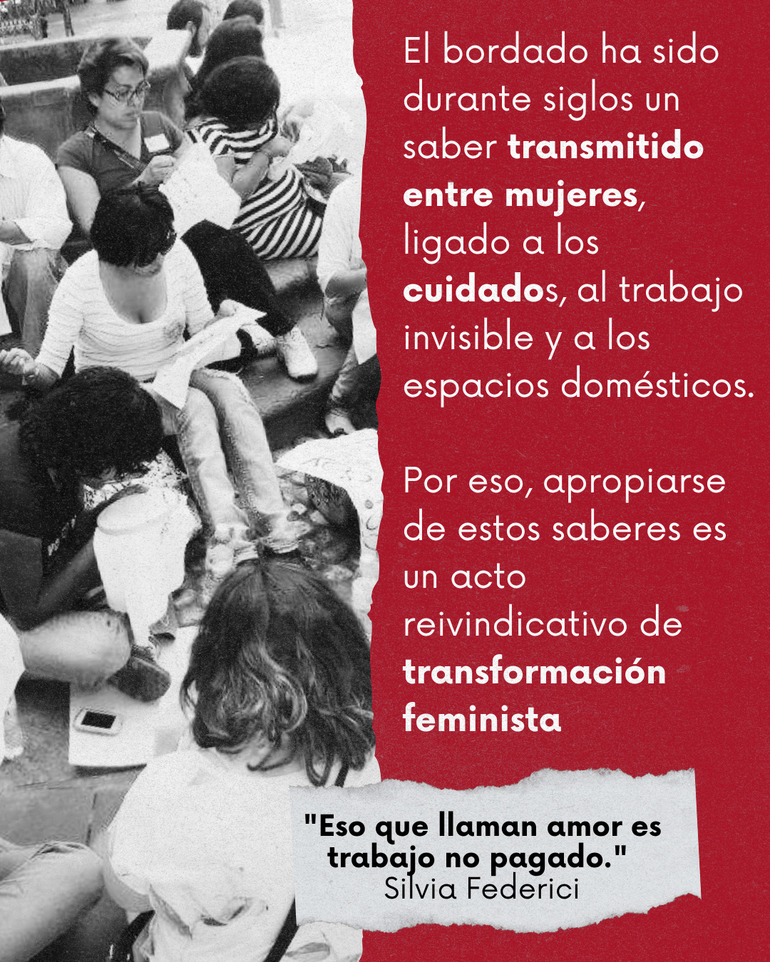 🪡🎞️🧵FOTO BORDADO FEMINISTA 🧵🎞️🪡
❤️ Taller online
❤️ 7, 14 y 27 de julio
❤️ Martes de 18:30 a 20:30
En este taller vamos a utilizar los saberes de las mujeres como herramientas de transformación y de resistencia. A través de tres sesiones nos enredademos en los hilos y las memorias.
Toda la info en nuestra web ❤️ Dudas, consultas a formacion@editorialavenate.com